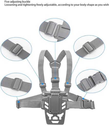تسخير Mount Mount التحكم عن بعد الطائرات بدون طيار ، حزام الصدر لوحدة التحكم عن بُعد RC Pro متوافقة مع ، OSMO Action ، Mount Belt Belt مع J -Hook (لـ RC Pro) in Saudi Arabia