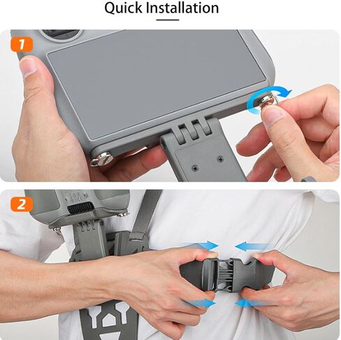 تسخير Mount Mount التحكم عن بعد الطائرات بدون طيار ، حزام الصدر لوحدة التحكم عن بُعد RC Pro متوافقة مع ، OSMO Action ، Mount Belt Belt مع J -Hook (لـ RC Pro) in Saudi Arabia