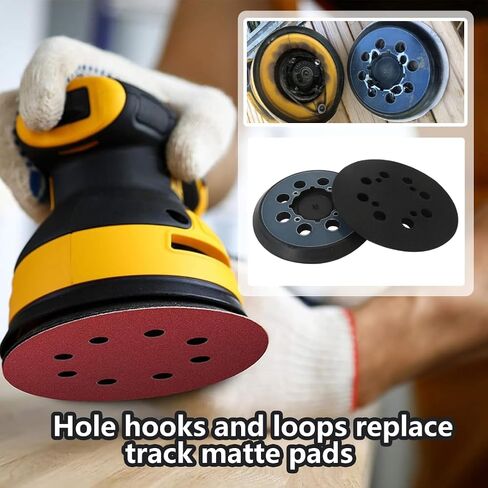 GRABOTE 2 Pack Sander Pad for Dewalt Sander, 5" 8 Hole Hook and Loop Orbital Sander Pad for DeWalt DWE6421 6421K DWE6423 6423K DCW210B -4 Screw Holes Sanding Part for DeWalt DWE64233 & N329079 in Saudi Arabia