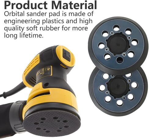 GRABOTE 2 Pack Sander Pad for Dewalt Sander, 5" 8 Hole Hook and Loop Orbital Sander Pad for DeWalt DWE6421 6421K DWE6423 6423K DCW210B -4 Screw Holes Sanding Part for DeWalt DWE64233 & N329079 in Saudi Arabia