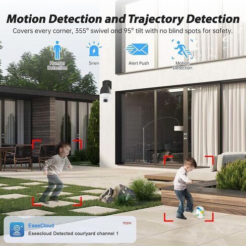 Light Bulb Security Cameras Outdoor, 5G& 2.4G WiFi Security Camera,Lightbulb Camera for Home Security Outside Indoor,360°PTZ,Two-Way Talk,Color Night Vision,Human Motion Detection in Saudi Arabia