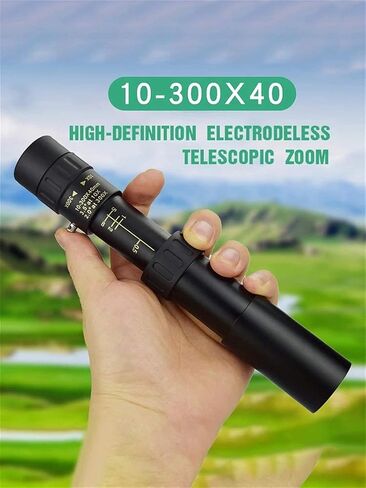 Updated Newest Monocular Telescope 10-300x40 High Magnification Zoom Waterproof Telescope Suitable for Outdoor Bird Watching/Travel in Saudi Arabia