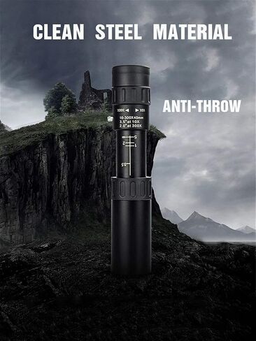 Updated Newest Monocular Telescope 10-300x40 High Magnification Zoom Waterproof Telescope Suitable for Outdoor Bird Watching/Travel in Saudi Arabia