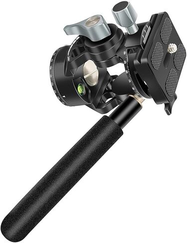 Double Panoramic Tripod Fluid Head Small Pan Tilt Head Quick Release Plate and Handle for DSLR and Small Video Cameras in Kuwait