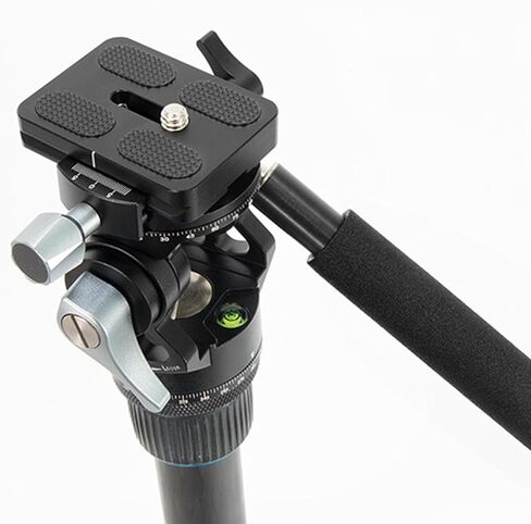 Double Panoramic Tripod Fluid Head Small Pan Tilt Head Quick Release Plate and Handle for DSLR and Small Video Cameras in Kuwait