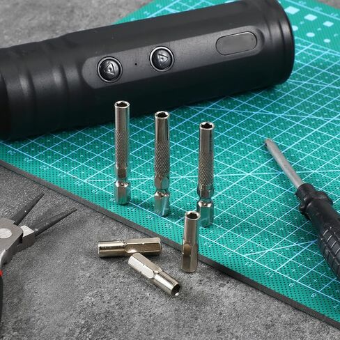 6PCS 1/4 to 4mm Bit Adapter, Hex Screw Driver Bit Adapter Magnetic, Micro Bits Drill Extension Socket Shank, Micro Bits Holder, 1/4 to 4mm Hex Adapters Magnetic for Precision Sets in Saudi Arabia