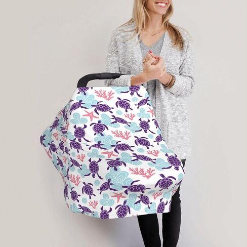 Truck Tractor Construction Machinery Excavator Baby Stuff Car Seat Cover,Nursing Cover for Mom Breathable Stroller Cover Multi-Use Car Seat Canopy Carrier Covers for Girls Boys in Kuwait