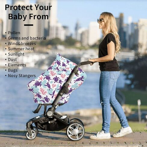 Truck Tractor Construction Machinery Excavator Baby Stuff Car Seat Cover,Nursing Cover for Mom Breathable Stroller Cover Multi-Use Car Seat Canopy Carrier Covers for Girls Boys in Kuwait