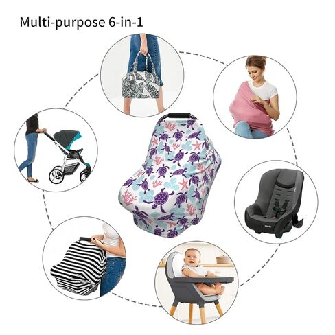 Truck Tractor Construction Machinery Excavator Baby Stuff Car Seat Cover,Nursing Cover for Mom Breathable Stroller Cover Multi-Use Car Seat Canopy Carrier Covers for Girls Boys in Kuwait