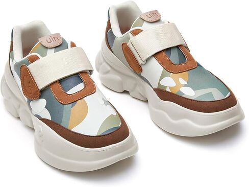 Uin Women's Chanky Fashion Sneakers Walking Nargall مريح الفن مصمم سفر Dad Shoes Ronda in Saudi Arabia