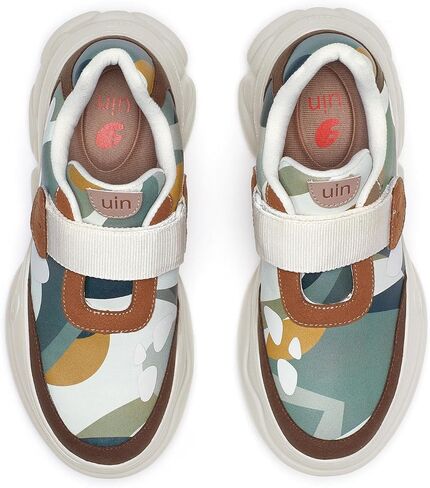 Uin Women's Chanky Fashion Sneakers Walking Nargall مريح الفن مصمم سفر Dad Shoes Ronda in Saudi Arabia