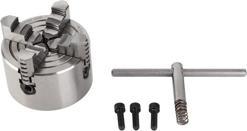 Hztyyier K72-80 4 -Jaw Metal مخرطة تشاك - مخرطة عكسية لآلة الدوران - أجزاء لمعالجة المعادن in Saudi Arabia