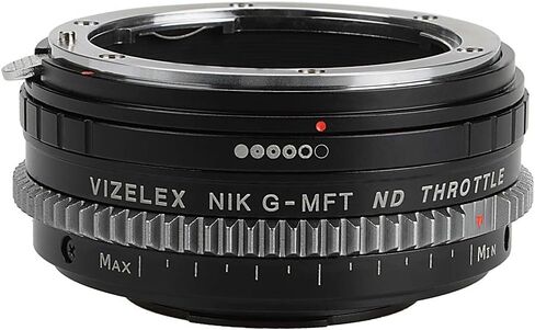 Fotodiox Vizelex Cine ND Throttle Lens Adapter متوافق مع عدسات Nikon G على كاميرات Micro Four Four ، (Nikg-Mft-Ndthrtl-Cine) in Saudi Arabia