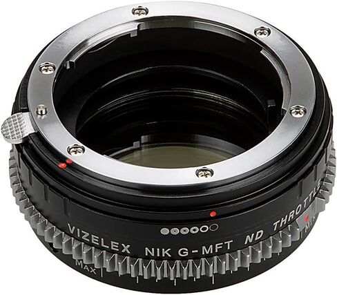 Fotodiox Vizelex Cine ND Throttle Lens Adapter متوافق مع عدسات Nikon G على كاميرات Micro Four Four ، (Nikg-Mft-Ndthrtl-Cine) in Saudi Arabia