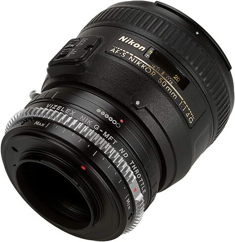 Fotodiox Vizelex Cine ND Throttle Lens Adapter متوافق مع عدسات Nikon G على كاميرات Micro Four Four ، (Nikg-Mft-Ndthrtl-Cine) in Saudi Arabia