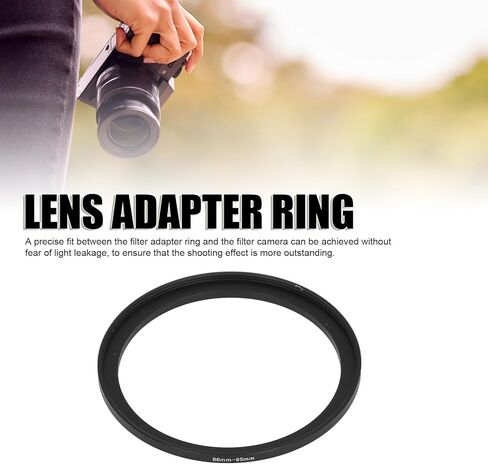 Tangxi 86mm to 95mm Ring Lens Adapter Ring ، حلقات مرشح عدسة الكاميرا الألومنيوم ، حلقة محول تصفية العدسات الصوتية للتصوير الفوتوغرافي in Saudi Arabia