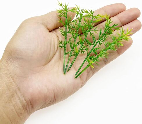 Woohome نموذج أشجار الخيزران، 30 قطعة من أشجار الخيزران المصغرة ذات المناظر الطبيعية وأشجار الخيزران البلاستيكية الخضراء وقطعتين من صخور الطحالب الاصطناعية صخور الطحالب المزيفة لتزيين المنزل، والحدائق الخيالية in Saudi Arabia