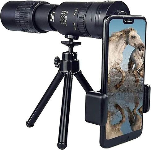 S ، الحفلات الموسيقية ، ألعاب كرة القدم ، مشاهدة الطيور ، 4K 10 300x40mm Zoom Super Teapto ، سافر مع حامل الهاتف وترايبود in Saudi Arabia