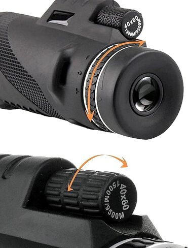 أحادي 40x60 Telescope Bak4 Camping HD مع مقطع الهاتف ترايبود مناسب للسفر في الهواء الطلق والعرض in Saudi Arabia