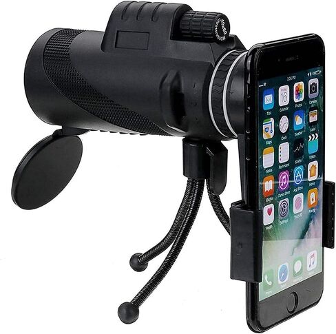 أحادي 40x60 Telescope Bak4 Camping HD مع مقطع الهاتف ترايبود مناسب للسفر في الهواء الطلق والعرض in Saudi Arabia