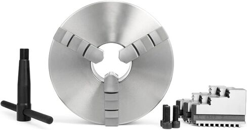 4-Inch 4-Jaw Self-Centering Chuck Set K11/200 Three-jaw Self-Centering Three-Grab Chuck Lathe Precision Chuck Jaws with 1-Inch x 8TPI Thread in Saudi Arabia