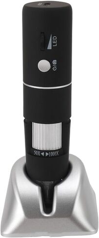 المجهر الرقمي اللاسلكي ، مجهر USB المحمول باليد 1000X التكبير 1080p HD 2MP الكاميرا المجهرية WIFI مع 8 مصابيح LED لنظام Android iOS OS X in Kuwait