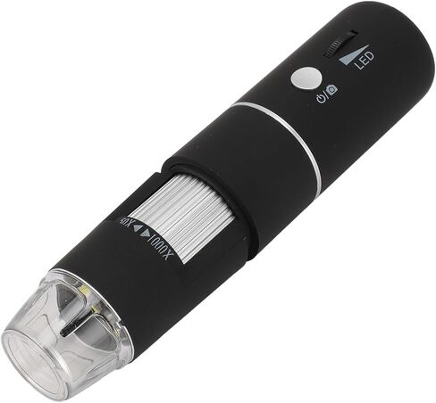 المجهر الرقمي اللاسلكي ، مجهر USB المحمول باليد 1000X التكبير 1080p HD 2MP الكاميرا المجهرية WIFI مع 8 مصابيح LED لنظام Android iOS OS X in Kuwait