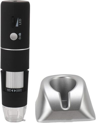 المجهر الرقمي اللاسلكي ، مجهر USB المحمول باليد 1000X التكبير 1080p HD 2MP الكاميرا المجهرية WIFI مع 8 مصابيح LED لنظام Android iOS OS X in Kuwait