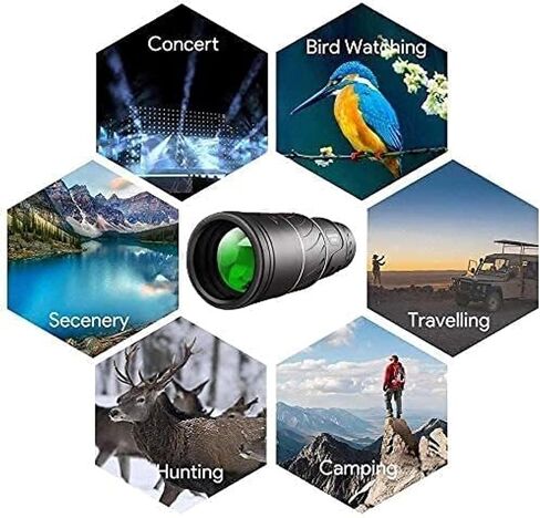 ، 16 × 52 HD كامل المنشور البصري أحادي التركيز التركيز Telescope النطاقات المحمولة المحمولة لمشاهدة الطيور in Saudi Arabia
