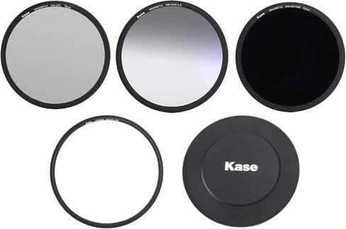 Kase Wolverine 72mm مقاوم للصدمات المغناطيسية مقسى طقم مرشح زجاجي بصري تتضمن CPL Magnetic ND1000 Grad0.9 CAP & CASE 72 in Saudi Arabia