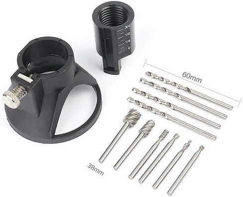 Unifizz Rotary Multi Tool Cutting Guide Router Attachment Kit HSS Router Drill Bit in Saudi Arabia