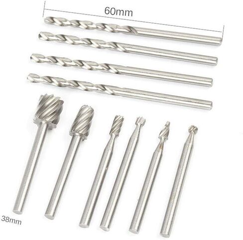 Unifizz Rotary Multi Tool Cutting Guide Router Attachment Kit HSS Router Drill Bit in Saudi Arabia