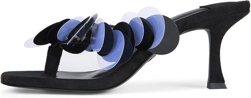 صندل كعب هريرة للنساء مع الترتر التي تفصل زلة مريحة على إصبع القدم المفتوح Flip Heel Thong Sandal Summer Summer Summer Prom Shoes in Kuwait