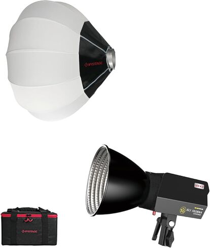 IFOOTAGE LED Video Light 130W SL1 130BNA Bundle Verision,Bi-Color Photography Lighting with 19.7"/50cm Soft Box,2700-6500K Continuous Output Lighting,Portable Video Lighting for Video Recording,Studio in Saudi Arabia