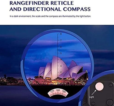 Monoculars Telescope High Power Telescope,7X50 Binoculars with Rangefinder, High Power Waterproof, BAK4 Prism, Lens, Compact with Binoculars for Outdoor Binoculars in Saudi Arabia