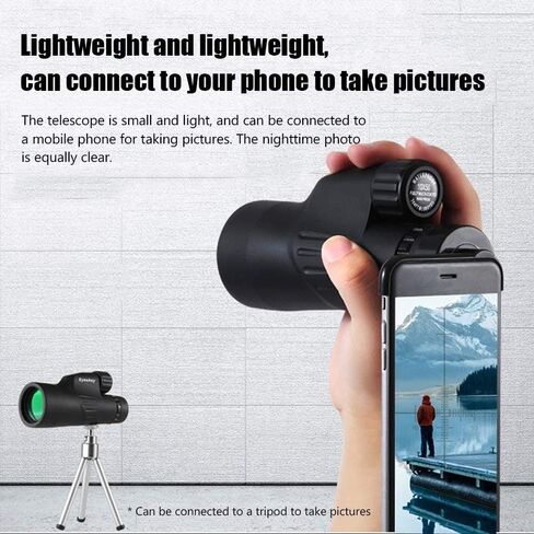 Monoculars Telescope High Power Telescope 10x50 Mini Coordinate Ranging Low-Light Nitrogen Waterproof Travel Outdoor Telescope Connect Mobile Phone for Adult Bird Watching Outdoor Binoculars in Saudi Arabia
