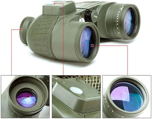 Monoculars Telescope High Power Telescope,10x50 Marine Binoculars with Compass, Coordinate Ranging for Bird Watching Binoculars in Saudi Arabia