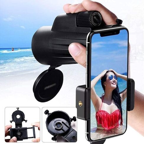 , 12X50 High Power Telescope Monocular with Smartphone Holder & Tripod for Bird Watching, Hunting, Camping, Travelling, Scenery in Saudi Arabia