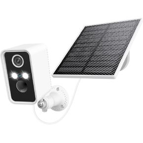 Security Camera Wireless Outdoor,Wireless Solar Outdoor Camera, Night Vision,PIR Motion Detection,Weatherproof,No Wiring Needed,Compatible with 2.4GHz WiFi,Cloud Service,Compatible with Alexa in Saudi Arabia