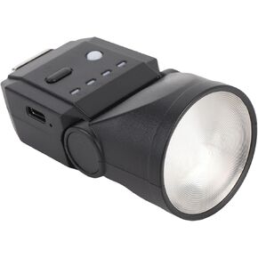 فلاش الكاميرا الصغيرة ، Mini Flash DSLR Flashlild GN8 6500K CRI97 Retro Design Rightweight 4 مستويات طاقة مع ضوء الفيديو لمعظم الكاميرات الرقمية in Kuwait