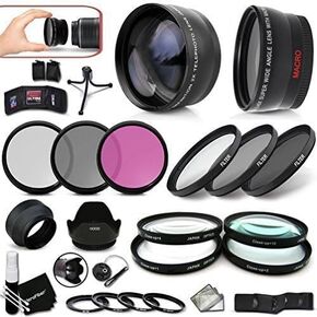 67mm Lens and Filters KIT Including: 67/72mm Wide Angle Lens + 67/72mm 2X Telephoto Lens w/Step-Up Ring to 72mm + 67mm Close-up Macro Filters + 67mm HD Filters + 67mm ND Filters + More in Kuwait