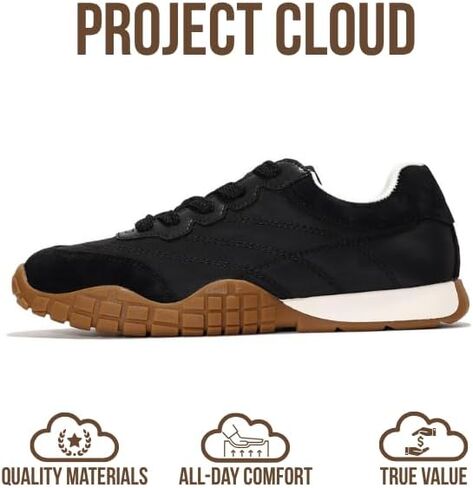 Project Cloud Sneakers for Women - Lightweight with Memory Foam Insole Womens Sneakers - Walking Shoes Women Footwear - Womens Shoes (Donna Hitop) in Saudi Arabia