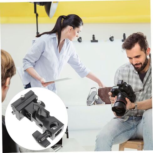 NUOBESTY Adjustable Flash Light Stand Adapter with Rotating Umbrella Clamp Compatible for All Flash Types Photography Bracket for Outdoor and Studio Use in Saudi Arabia