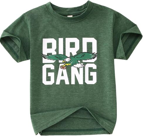 KEKEMI Toddler Boy Girls Football Ballgame Shirts Sundays for The Birds T-Shirt Game Day Outfit Sport Tees Football Fan Tops in Saudi Arabia