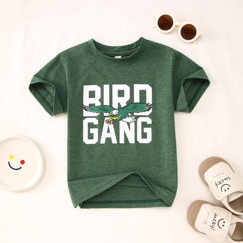 KEKEMI Toddler Boy Girls Football Ballgame Shirts Sundays for The Birds T-Shirt Game Day Outfit Sport Tees Football Fan Tops in Saudi Arabia