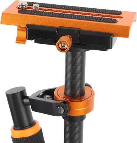 Yunseity DSLR Camera Stabilizer, DSLR Video Camera Stabilizer High Strength Carbon Fiber Lower Strong Loading Plug and Play with 3 Axles Handle for Live Broadcast in Saudi Arabia