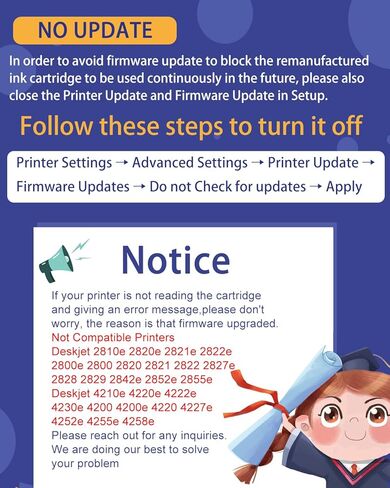 خرطوشة حبر الطابعة 67XL بديلة عالية الإنتاجية لـ HP 67 XL لـ HP DeskJet 1255 2755 2722 2700e Plus 4152 4155 Envy 6052 Pro 6052 6455 (1 أسود، 1 لون) in Kuwait