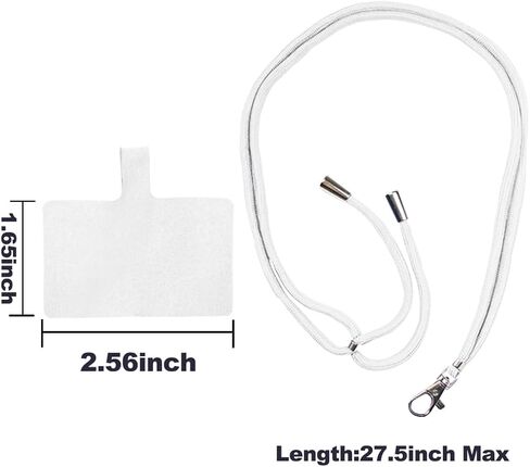 8 قطع من حامل الهاتف الخلوي حول الرقبة، حزام هاتف حول الجسم قابل للتعديل، حبل للهاتف الخلوي، حبل للهاتف الخلوي، حبل سميك للهاتف الخلوي (8 ألوان) in Kuwait