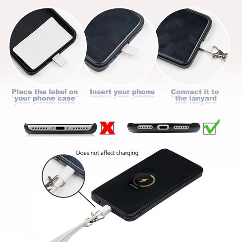 8 قطع من حامل الهاتف الخلوي حول الرقبة، حزام هاتف حول الجسم قابل للتعديل، حبل للهاتف الخلوي، حبل للهاتف الخلوي، حبل سميك للهاتف الخلوي (8 ألوان) in Kuwait