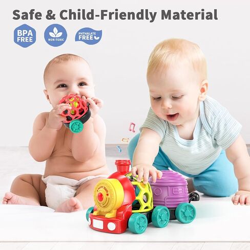ألعاب Moontoy Toddler Train Toys لعرض عيد ميلاد البالغ من العمر عام واحد ، هدية عيد ميلاد ، حشوات سلة عيد الفصح ، ألعاب سيارة Push Go Baby للسيارات الصغار 1-3 0-2 ، ألعاب Baby Boy من 6 إلى 12 شهر in Kuwait